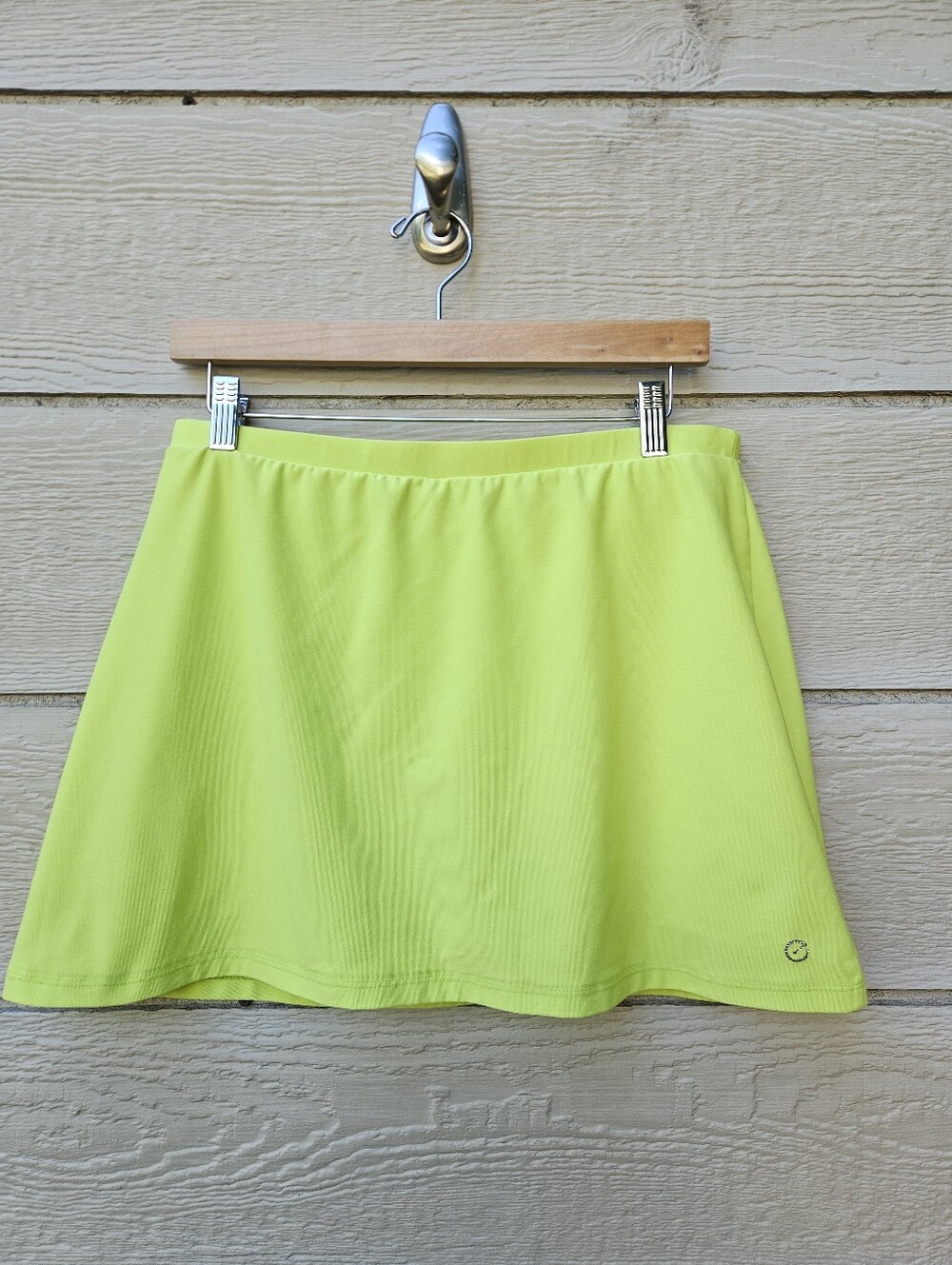 Eliza Audley neon yellow-green athletic skort size large